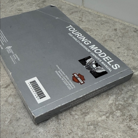 Harley-Davidson Touring Models Manual with Eagle Design - Picture 3 of 10